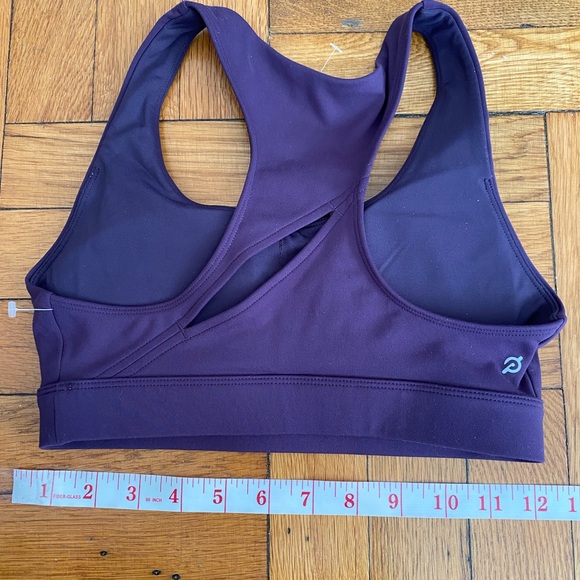 PELOTON Racerback Sports Bra Size XS Purple Athletic Yoga Running Cycling - Picture 4 of 5